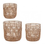Cumpara ieftin Set 3 cosuri natur Sherley 30x30 cm, 35x35 cm, 40x40 cm