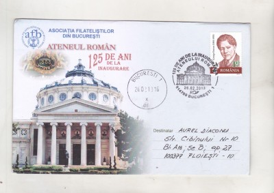 bnk fil Plic ocazional 125 ani Ateneul Roman Bucuresti 2013 foto