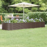 vidaXL Strat &icirc;nălțat grădină 296x80x36 cm oțel vopsit electrostatic