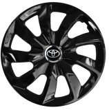 Cumpara ieftin Set 4 Capace Roti 17 inch, Stig Negru Lucios, Compatibil Cu Toyota