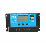 Regulator tensiune pentru panou solar 10A 12V 24V 2 x port USB (BK87430)