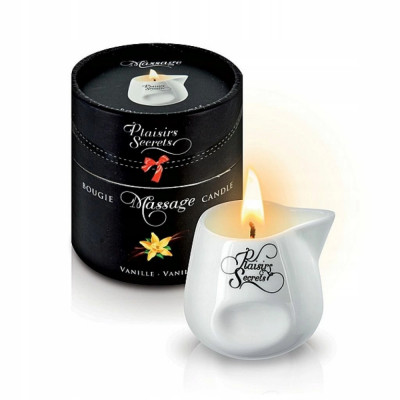 Lum&amp;acirc;nare de masaj - Plaisirs Secrets Massage Candle Vanilla foto