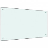 Gossi panou antistropi de bucatarie, alb, 90x50 cm, sticla securizata