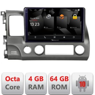 Navigatie Honda Civic Sedan 5510-044 Android Octa Core 720p 4+64 DSP 360 camera carplay android auto CarStore Technology foto