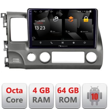 Navigatie Honda Civic Sedan 5510-044 Android Octa Core 720p 4+64 DSP 360 camera carplay android auto CarStore Technology