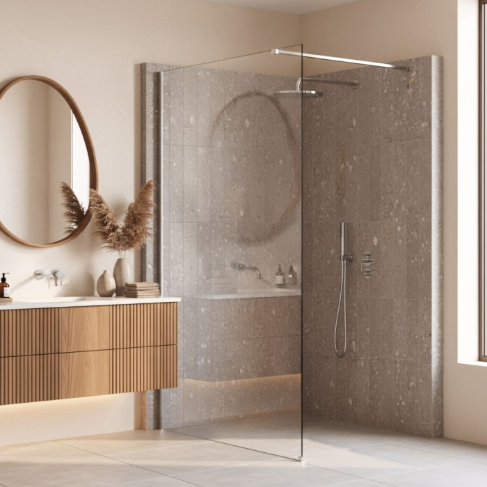 Paravan de dus Rea Flexi Transparent / Chrome 120