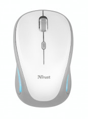 Mouse Wireless Trust Yvi FX White foto