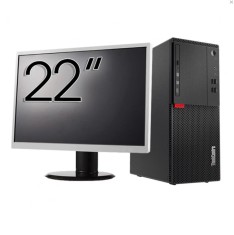 Pachet Refurbished Calculator LENOVO M710T Tower, Intel Core i3-6100 3.70GHz, 8GB DDR4, 256GB SSD, DVD-ROM + Monitor 22 Inch + Windows 10 Home NewTech
