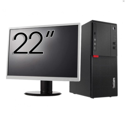 Pachet Refurbished Calculator LENOVO M710T Tower, Intel Core i3-6100 3.70GHz, 8GB DDR4, 256GB SSD, DVD-ROM + Monitor 22 Inch + Windows 10 Pro NewTechn foto