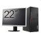 Pachet Refurbished Calculator LENOVO M710T Tower, Intel Core i3-6100 3.70GHz, 8GB DDR4, 256GB SSD, DVD-ROM + Monitor 22 Inch + Windows 10 Pro NewTechn