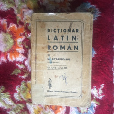 h3a DICTIONAR ROMAN - LATIN de M. STAUREANU