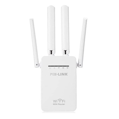 Amplificator de Semnal Wireless Edman, Range Extender Retea WIFI, Retea 2,4GHz, Viteza 300Mbs, 4 Antene, Slot LAN, Compatibil cu 3G / 4G / 5G, Raza de foto