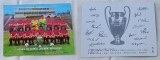 Steaua Bucuresti echipa de fotbal CAMPIONA EUROPEI INTERCLUBURI 1986, carte postala cu autografe