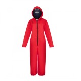 Cumpara ieftin Costum gardian Squid Game, KidMania&reg;, model Patrat pentru copii - Jocul Calamarului 3-5 ani 100-110 cm