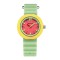 Ceas Copii Sanda 9108 Verde-Galben , Design Fashion, Analog, Rezistent la Apa 3ATM