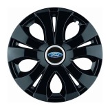 Set 4 Capace Roti Top Negru R16, Compatibil Cu Ford