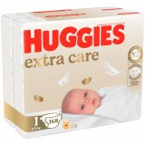 Pachet Scutece Huggies Extra Care 1, 2-5 kg, 168 buc