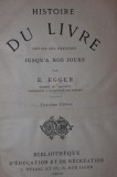 HISTOIRE DU LIVRE