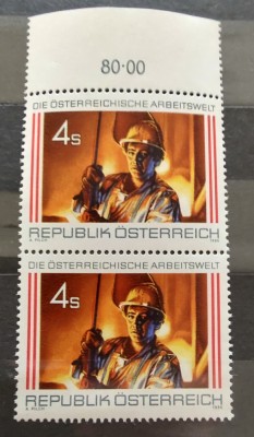 Austria - 1986 - Ziua muncii - Serie neuzata, in pereche foto