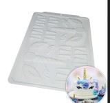 Forma ciocolata Unicorn mic/mare, 15 cavitati