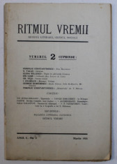 RITMUL VREMII - REVISTA LITERARA , CRITICA , SOCIALA , ANUL I , No. 2 , MARTIE , 1925 foto