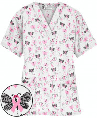 Bluza medicala &amp;amp;#8222;Butterfly Ribbons&amp;amp;#8221; (PC61BRI) foto