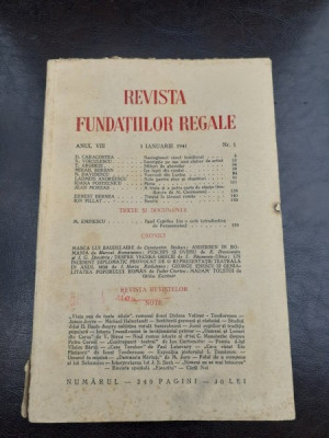 REVISTA FUNDATIILOR REGALE NR.7/1941 foto