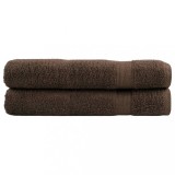 vidaXL Prosoape de saună premium SOLUND 2 buc maro 80x200cm 600gsm