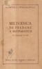 Metodica de predare a matematicii in clasele V-VII (Editie 1954)