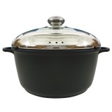 Oala cu capac Dessini, 26 cm / 4.5 l, Aluminiu greu de calitate superioara, Fund in spirala