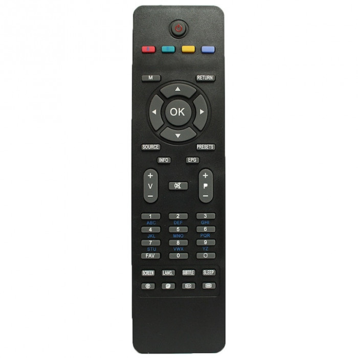 Telecomanda compatibila cu televizoarele LCD, LED Vestel, elSales ELS-VST4, negru