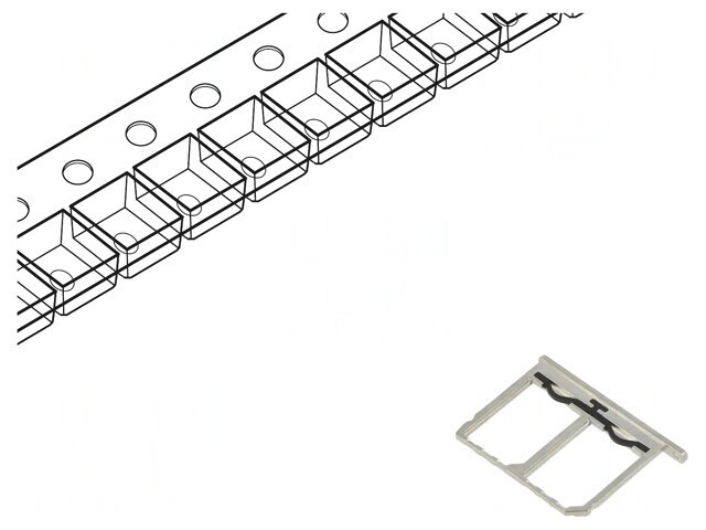 Conector pentru carduri Nano SIM 6 pini SMT