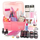 Kit Unghii Gel fara Lampa UV Promotie #07 + CADOURI 12 Geluri UV &amp; Cutie Manichiura