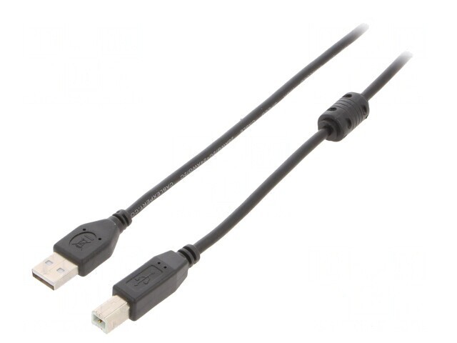 Cablu USB 2.0 A-B 3m Negru