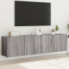VidaXL Comodă TV de perete, 2 buc. gri sonoma, 80x30x41 cm 836963
