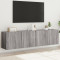 vidaXL Comodă TV de perete, 2 buc. gri sonoma, 80x30x41 cm 836963