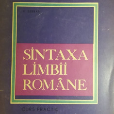 myh 31f - V SERBAN - SINTAXA LIMBII ROMANE - ED 1970