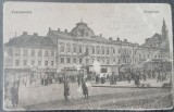 Carte postala, Cernauti, piata, perioada interbelica