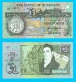 Insula Guernsey (p#62) 1 Pound 2013 UNC &#039;De La Rue&#039; serie: 1438xx; Comemorativă