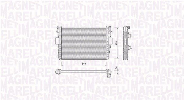 MAGNETI MARELLI 350213169000 Radiator, racire motor