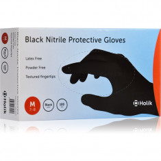 Holík Nitril Black mănuși de protecție din nitril, fără pudră mărime M 2x50 buc