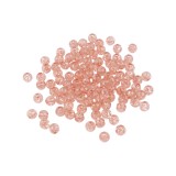 Set 250 margele plastic Cracked, diametru 6 mm, 30 g, Bej, Crisalida
