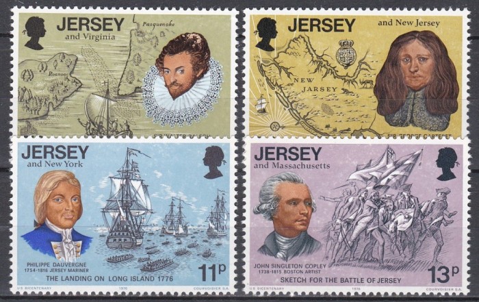 Jersey 1976 - A 200-a aniversare a Independenței Statelor Unite ale Americii, MNH