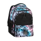 Cumpara ieftin Ghiozdan Mitama, 3 compartimente, design turcoaz cu negru