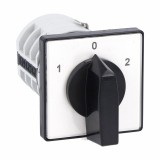 Comutator 12A 4kW 3 poli 1-0-2 IP40 rotativ inversor de sens motor 48x48mm, KONCAR