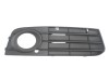 Grila Bara Fata Dreapta Audi A4 B8 / S4 (2007-2011) Negru, cu Gaura Proiector Ceata, Aftermarket, Cod: 8K0807682A01C