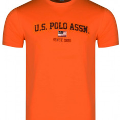 Tricou barbati U.S. Polo Assn. Nick Portocaliu