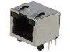 Soclu RJ45 Cat 5 Ecranat cu LED 8p8c THT