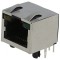 Soclu RJ45 Cat 5 Ecranat cu LED 8p8c THT