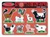 Puzzle de lemn cu sunete Animale de la Ferma Melissa and Doug, Melissa & Doug
